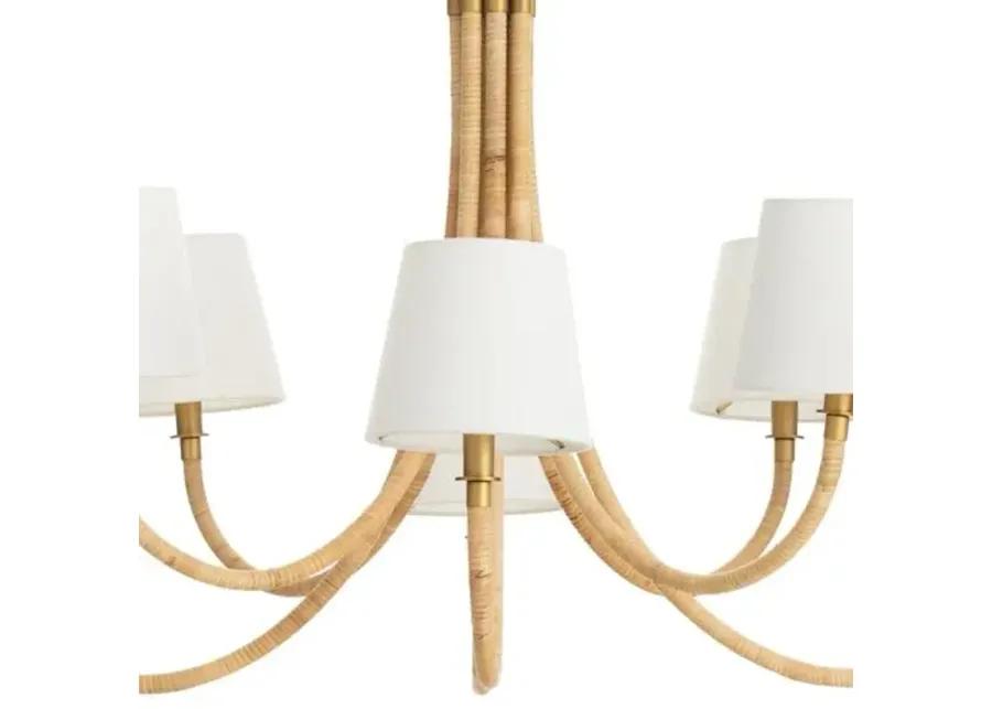 Coastal Living Treble Chandelier - Natural - Regina Andrew - Brown