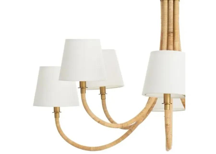 Coastal Living Treble Chandelier - Natural - Regina Andrew - Brown