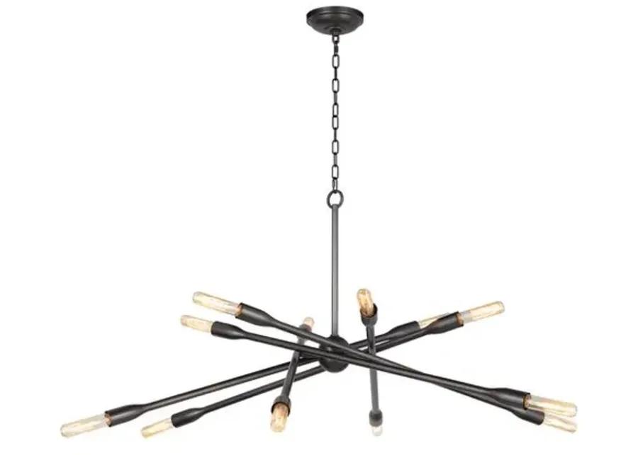 Cobra Criss Cross Chandelier - Regina Andrew - Brown