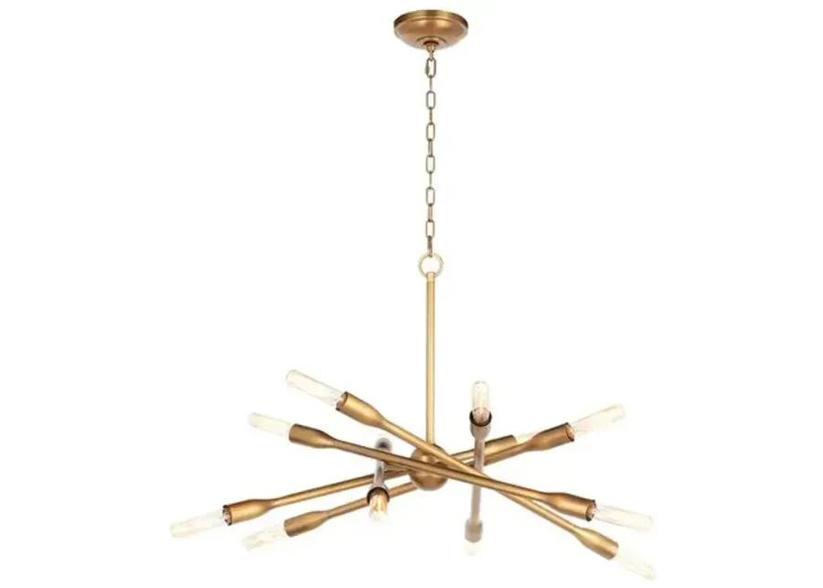 Cobra Criss Cross Chandelier - Regina Andrew - Gold