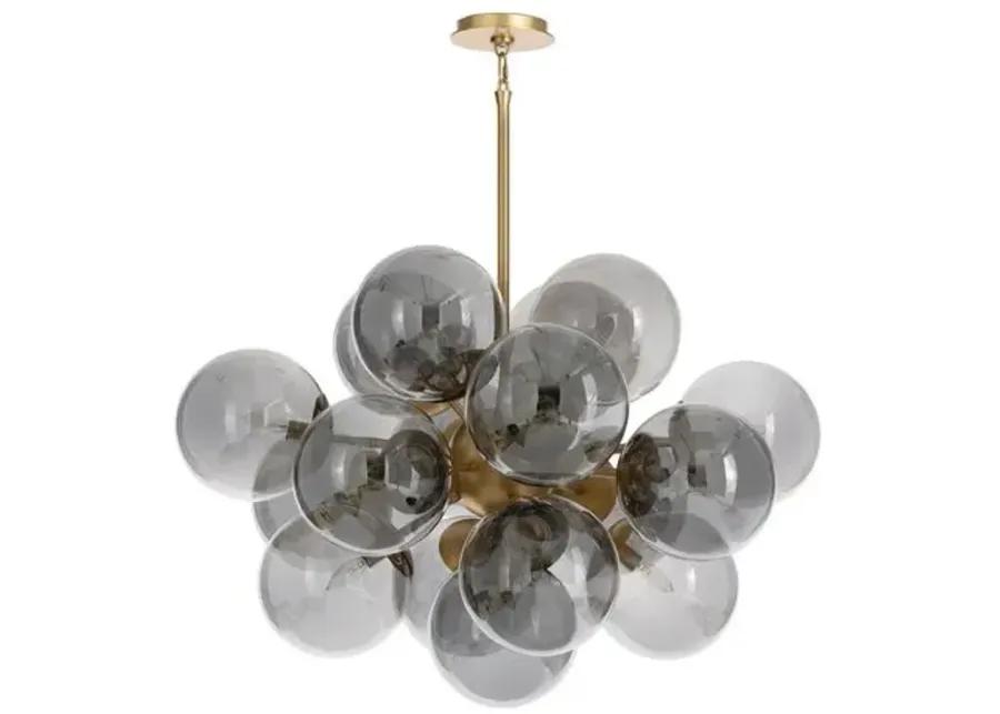 Shine Glass Globe Chandelier - Regina Andrew - Gold