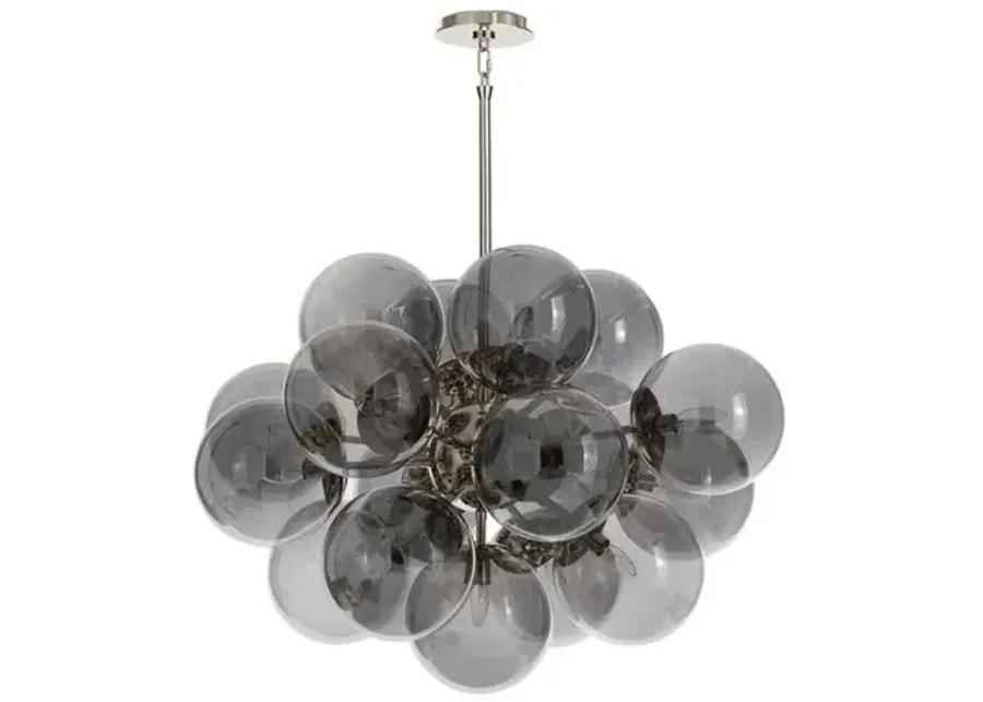 Shine Glass Globe Chandelier - Regina Andrew - Gray