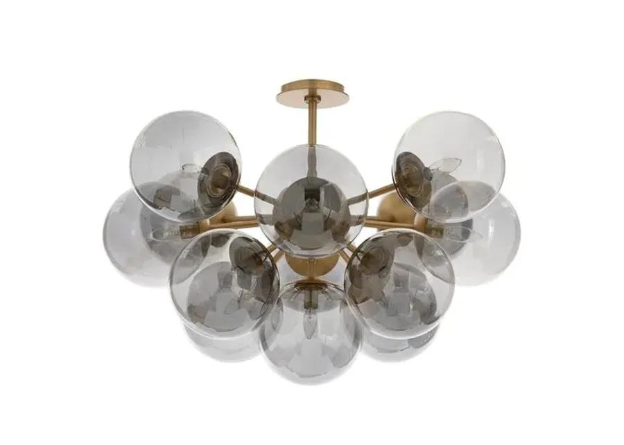 Shine Glass Globe Flush Mount - Regina Andrew - Gold