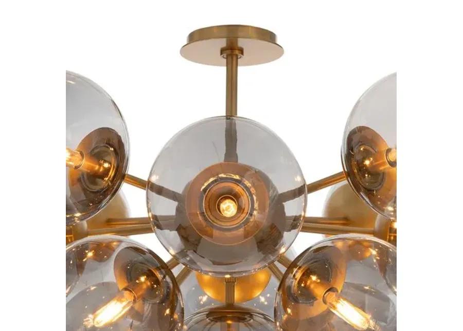 Shine Glass Globe Flush Mount - Regina Andrew - Gold