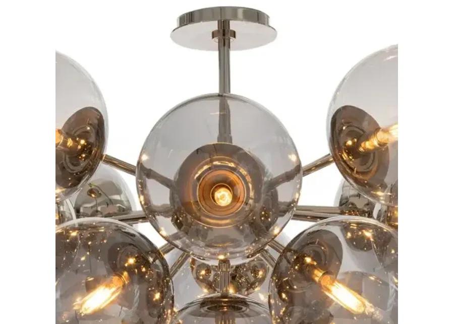 Shine Glass Globe Flush Mount - Regina Andrew - Gray