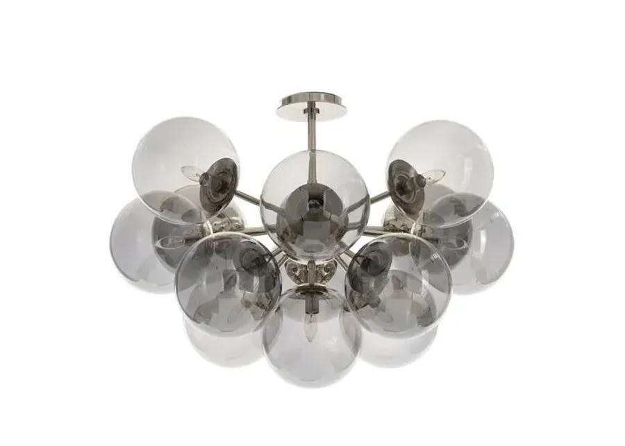 Shine Glass Globe Flush Mount - Regina Andrew - Gray