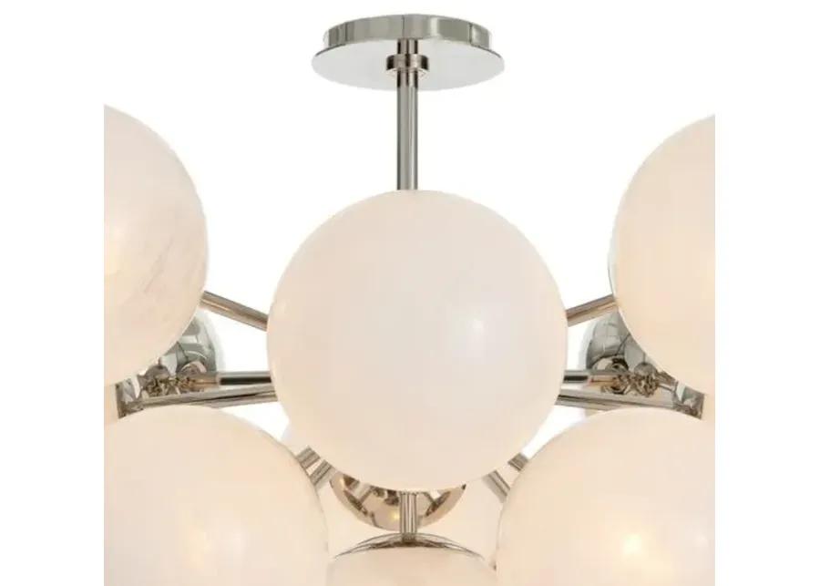 Shine Glass Globe Flush Mount - Regina Andrew - White