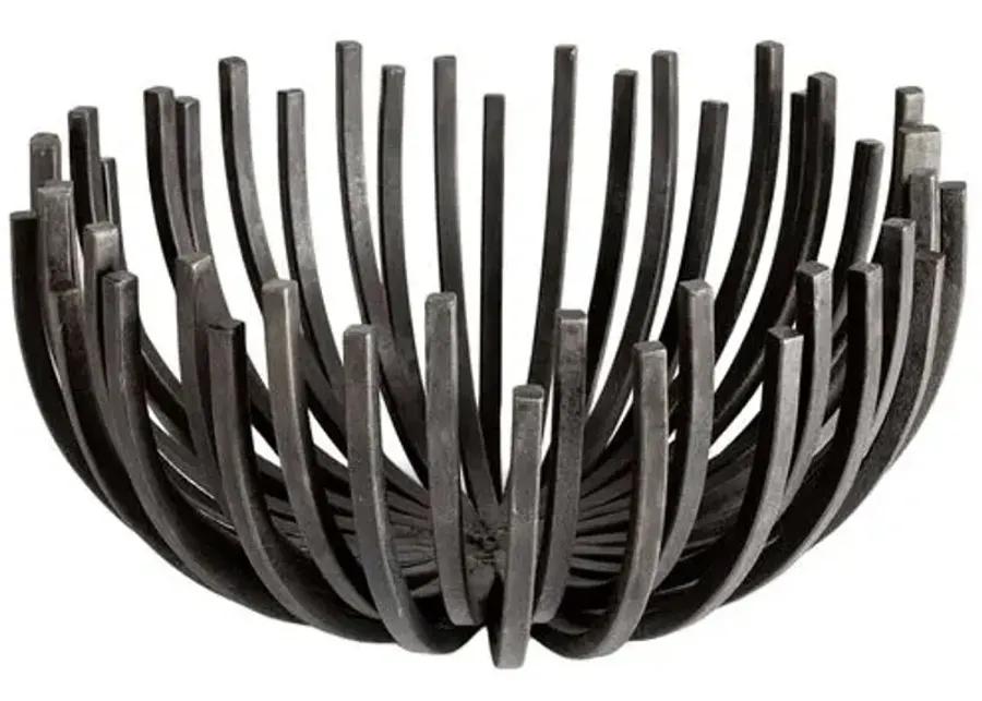 Webbed Bowl Circle - Blackened Iron - Regina Andrew