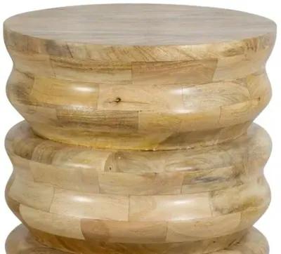 Aria Wood Accent Table - Natural - Regina Andrew - Brown - 21Hx18Wx18D in