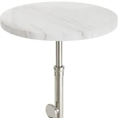 Myles Accent Table - Regina Andrew - Silver - 22.25Hx13Wx13D in