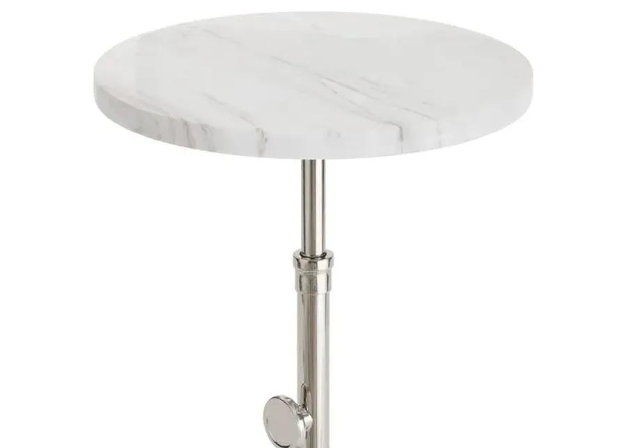 Myles Accent Table - Regina Andrew - Silver - 22.25Hx13Wx13D in