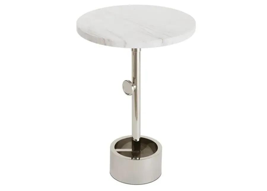 Myles Accent Table - Regina Andrew - Silver - 22.25Hx13Wx13D in