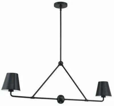 Xavier Linear Chandelier - Crystorama - Black