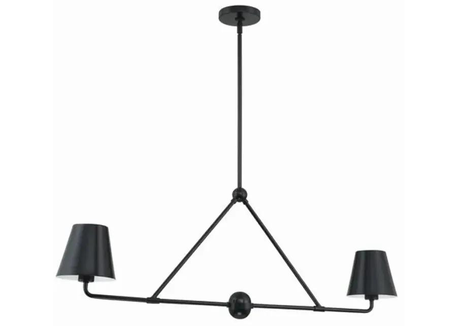 Xavier Linear Chandelier - Crystorama - Black