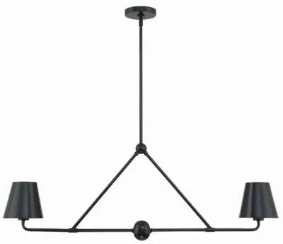 Xavier Linear Chandelier - Crystorama - Black