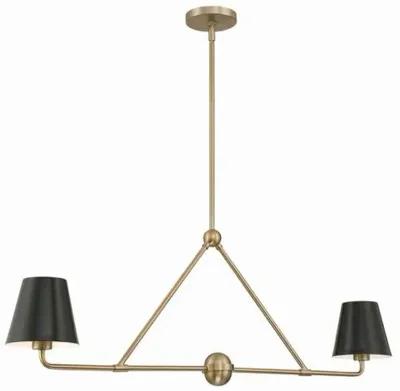 Xavier Linear Chandelier - Crystorama - Gold