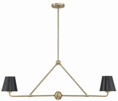 Xavier Linear Chandelier - Crystorama - Gold