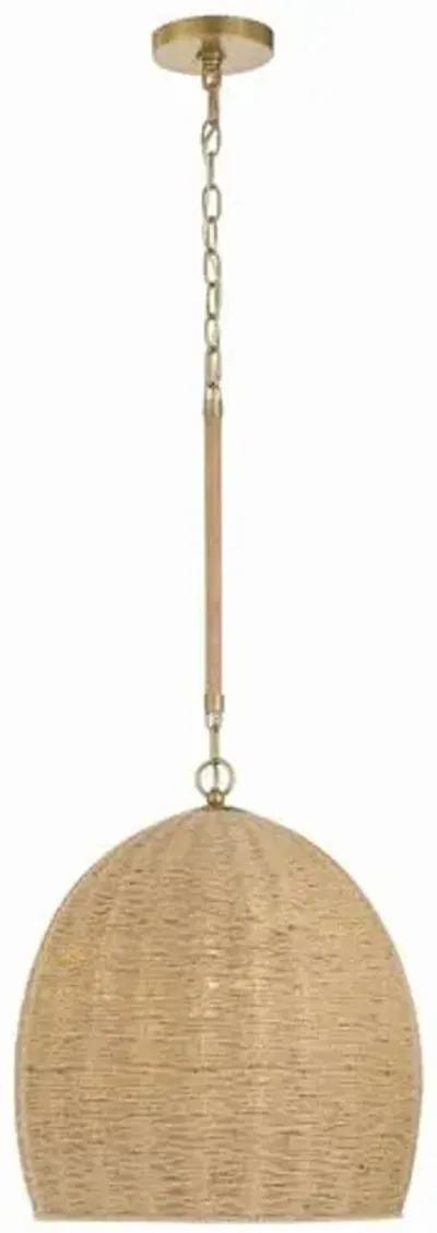 Jace 1 Light Pendant - Soft Gold - Crystorama