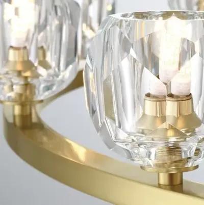 Aragon Chandelier - Soft Brass - Crystorama - Gold