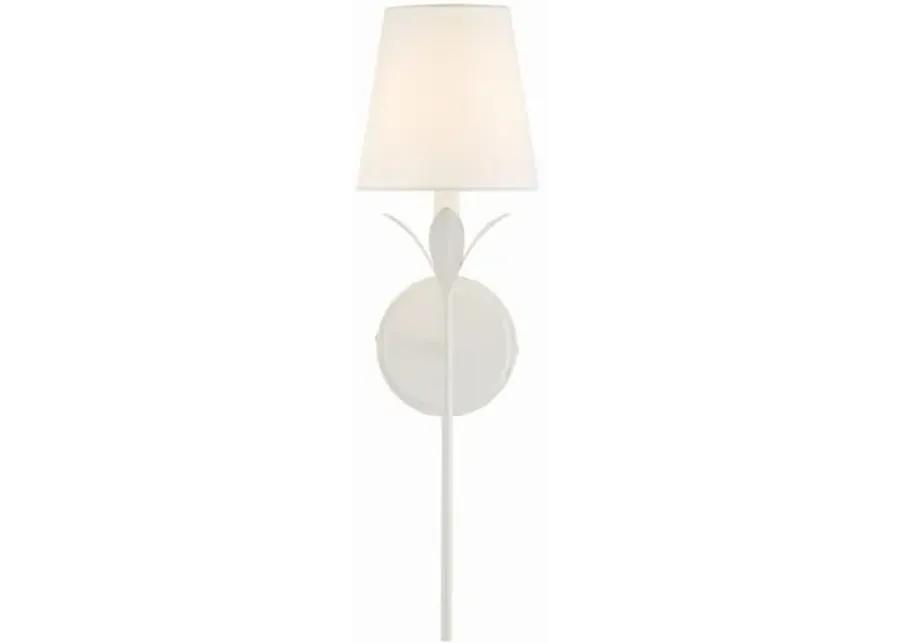 Broche 1 Light Wall Sconce - Crystorama - White