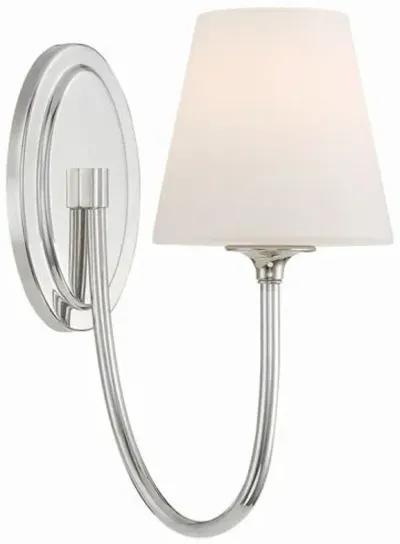 Juno 1 Light Wall Sconce - Crystorama - Silver