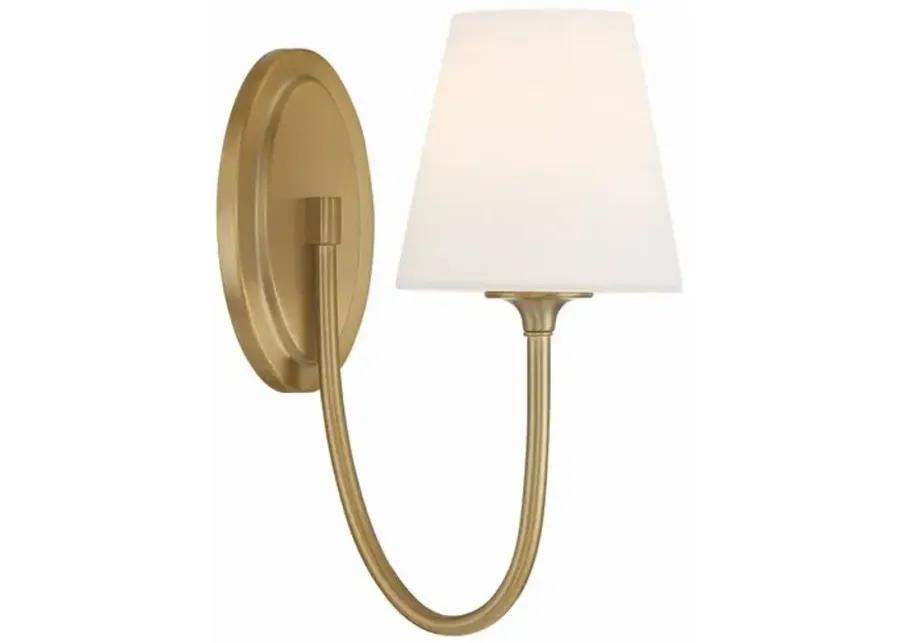 Juno 1 Light Wall Sconce - Crystorama - Gold