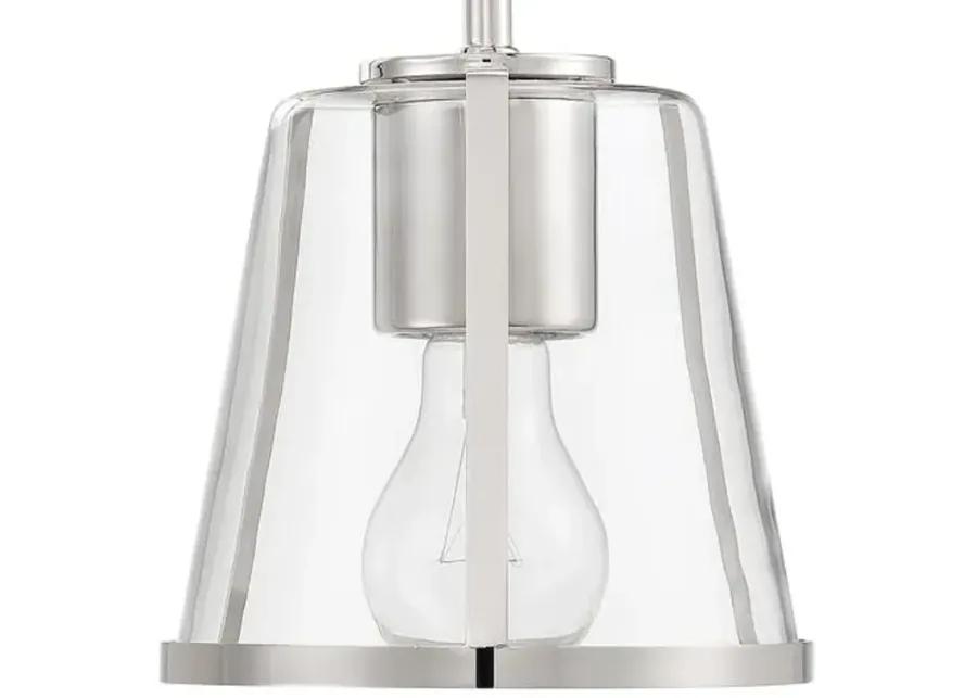 Fulton 1 Light Bathroom Vanity Wall Sconce - Crystorama - Silver