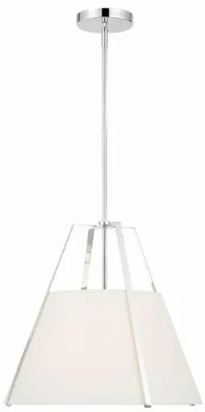 Fulton 3 Light Chandelier - Polished Nickel - Crystorama - Silver