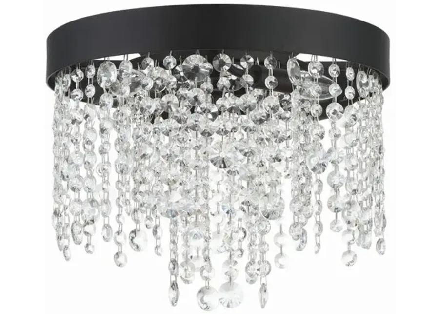 Winham 4 Light Flush Mount - Crystorama - Black