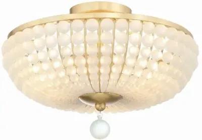 Bella Semi Flush Mount - Crystorama - Gold