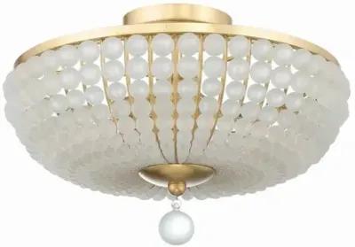 Bella Semi Flush Mount - Crystorama - Gold