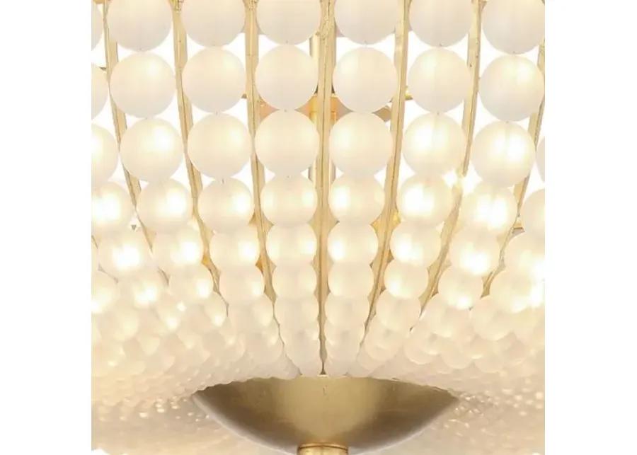 Bella Semi Flush Mount - Crystorama - Gold