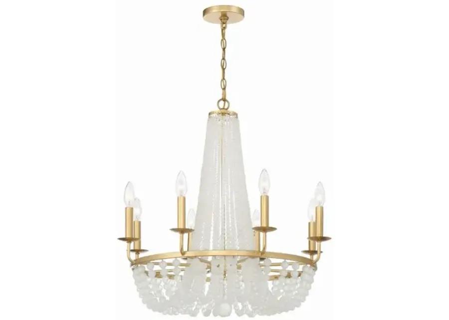 Bella 8 Light Chandelier - Crystorama - Gold