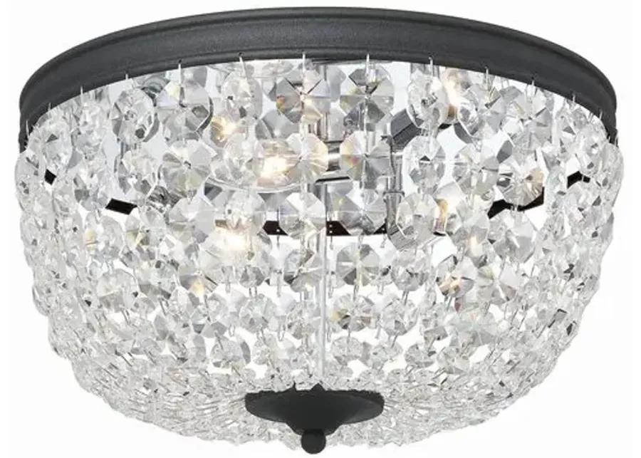 Nola Flush Mount - Crystorama - Black