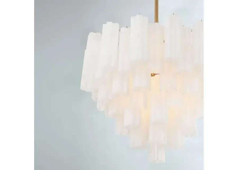 Addis Glass Chandelier - Crystorama - Gold