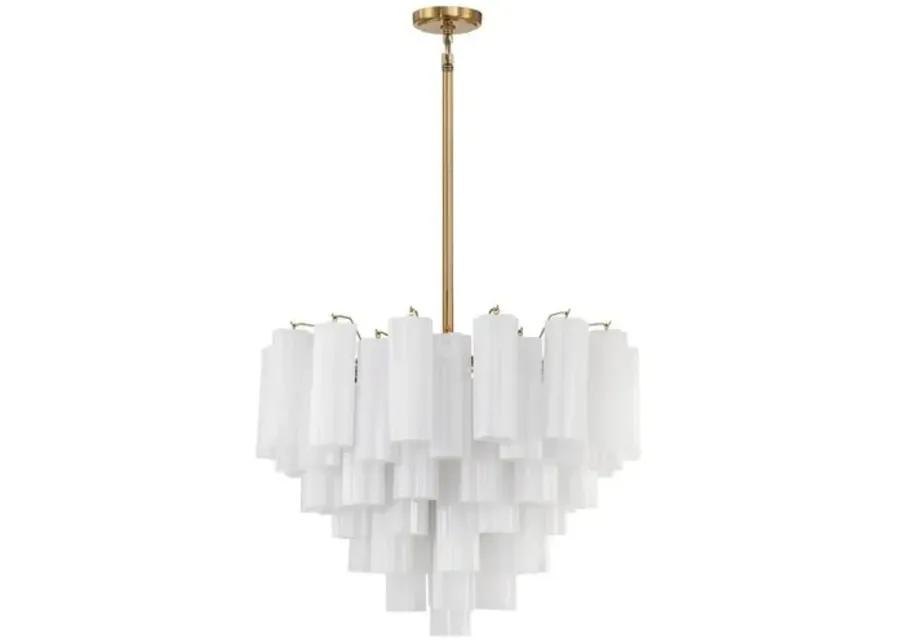 Addis Glass Chandelier - Crystorama - Gold