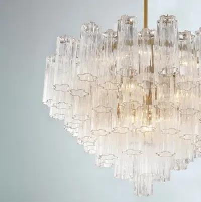 Addis Glass Chandelier - Crystorama - Gold