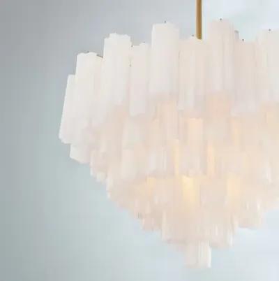 Addis Glass Chandelier - Crystorama - Gold