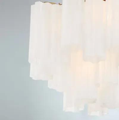 Addis 4 Light Glass Semi Flush Mount - Crystorama - Gold