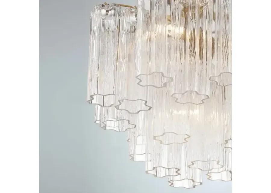 Addis Glass Chandelier - Crystorama - Gold