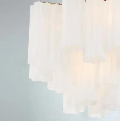 Addis Glass Chandelier - Crystorama - Gold