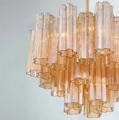 Addis Glass Chandelier - Crystorama - Gold