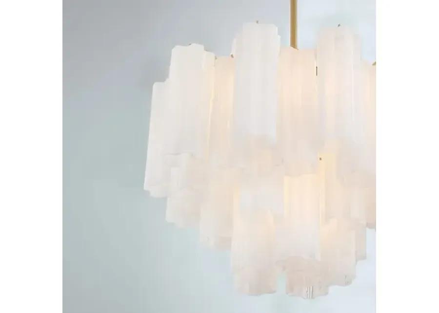 Addis Glass Chandelier - Crystorama - Gold