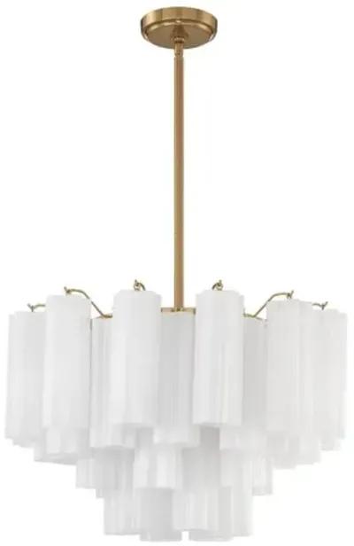 Addis Glass Chandelier - Crystorama - Gold