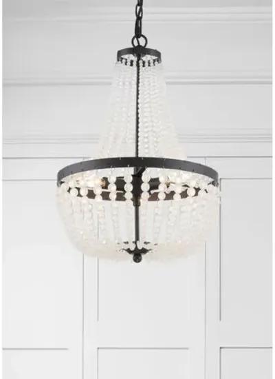 Rylee 3 Light Mini Chandelier - Crystorama - Black