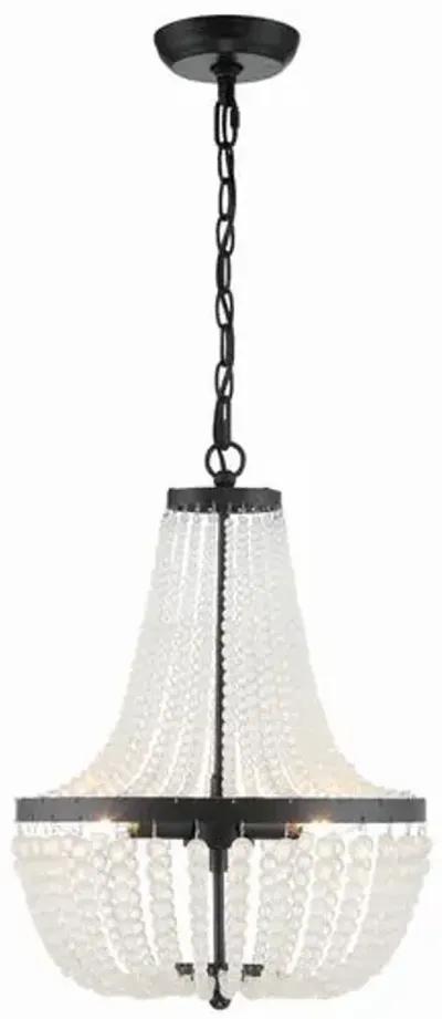 Rylee 3 Light Mini Chandelier - Crystorama - Black