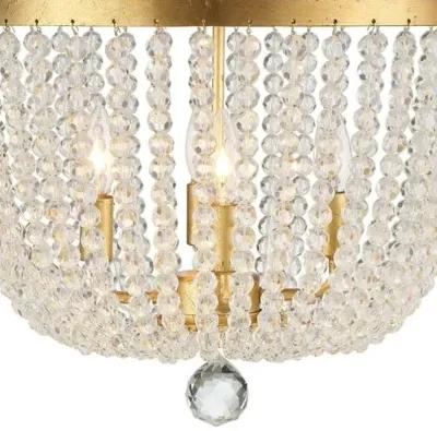 Rylee 4 Light Mini Chandelier - Antique Gold - Crystorama