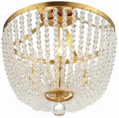 Rylee 4 Light Semi Flush Mount - Crystorama - Gold