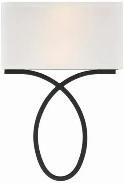 Brinkley 2 Light Wall Sconce - Crystorama - Black