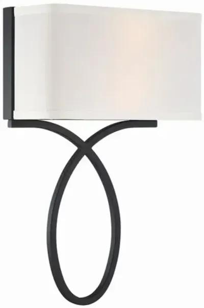 Brinkley 2 Light Wall Sconce - Crystorama - Black